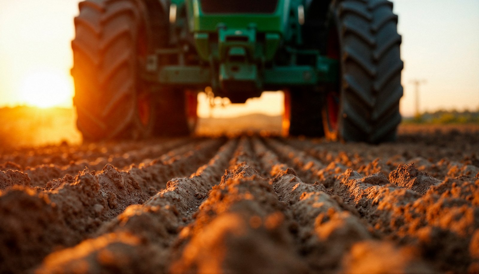Caminhão trabalhando no campo